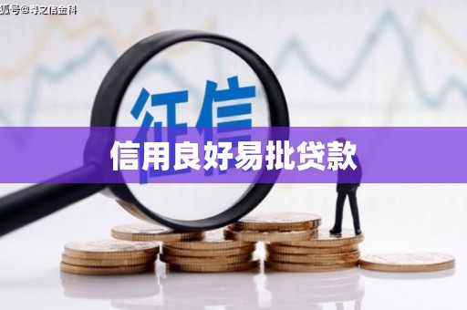 温州信用良好易批贷款