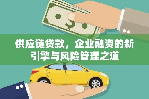 温州供应链贷款，企业融资的新引擎与风险管理之道