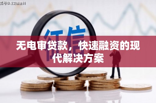 温州无电审贷款，快速融资的现代解决方案