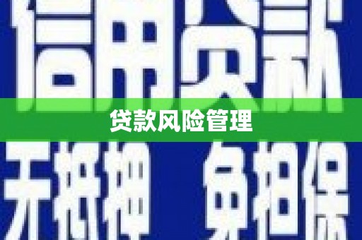 温州贷款风险管理