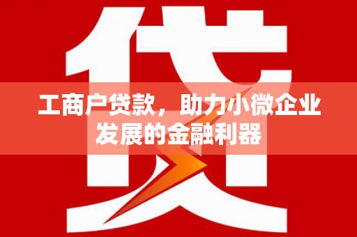 温州工商户贷款，助力小微企业发展的金融利器