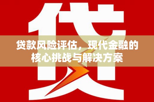 温州贷款风险评估，现代金融的核心挑战与解决方案