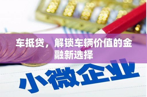 温州车抵贷，解锁车辆价值的金融新选择
