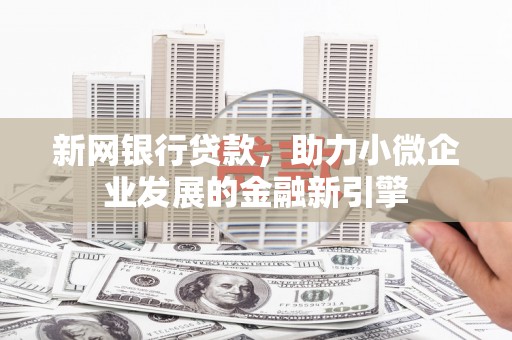 温州新网银行贷款，助力小微企业发展的金融新引擎