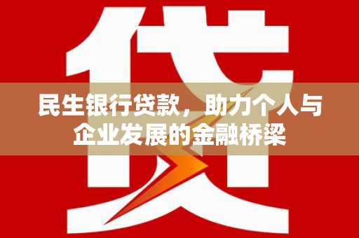 温州民生银行贷款，助力个人与企业发展的金融桥梁