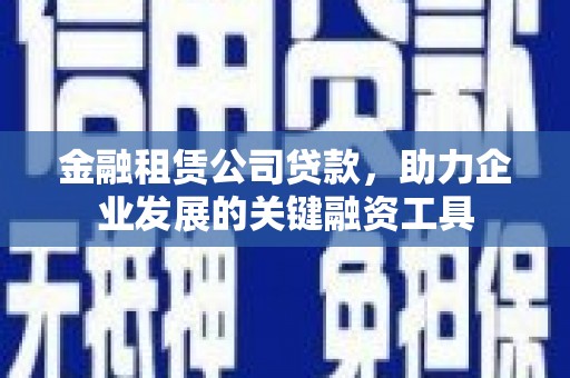 温州金融租赁公司贷款，助力企业发展的关键融资工具