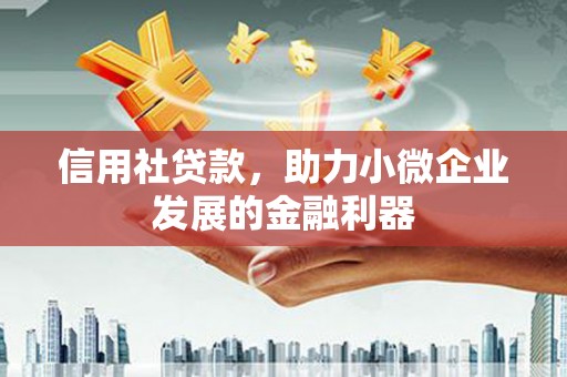 温州信用社贷款，助力小微企业发展的金融利器