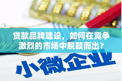 温州贷款品牌建设，如何在竞争激烈的市场中脱颖而出？