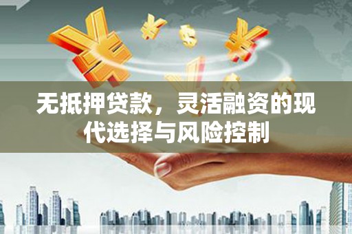 温州无抵押贷款，灵活融资的现代选择与风险控制
