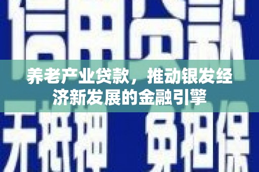 温州养老产业贷款，推动银发经济新发展的金融引擎