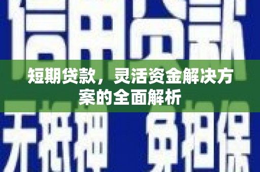 温州短期贷款，灵活资金解决方案的全面解析