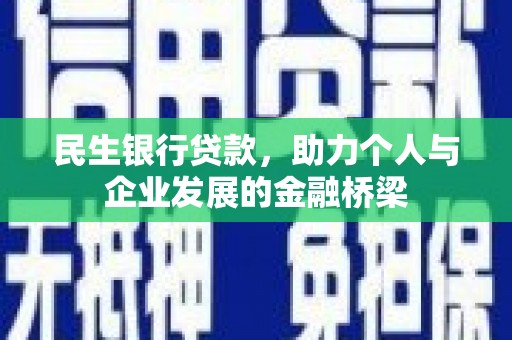 温州民生银行贷款，助力个人与企业发展的金融桥梁