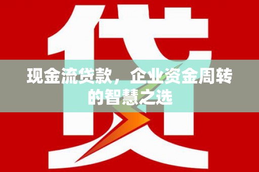 温州现金流贷款，企业资金周转的智慧之选