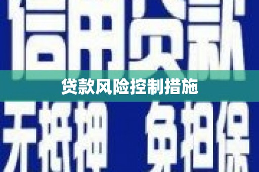 温州贷款风险控制措施